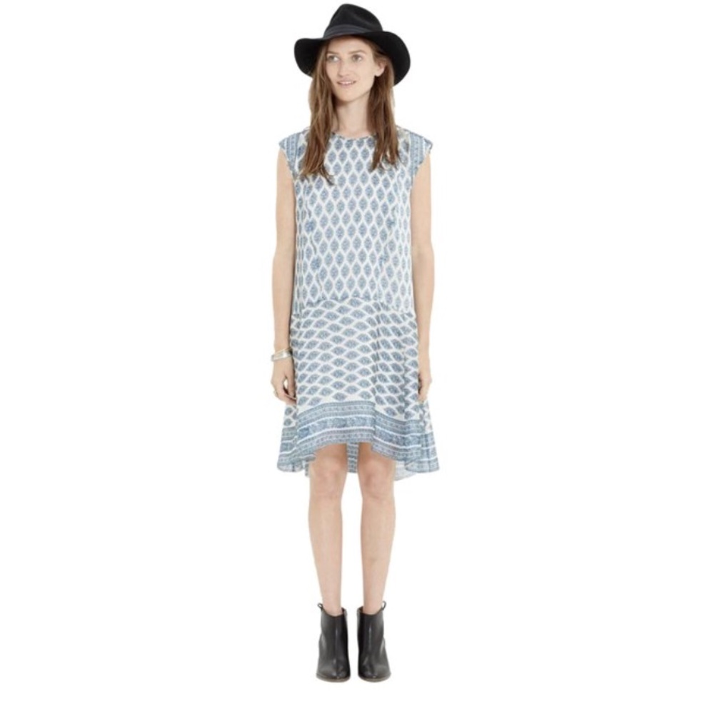 MADEWELL Blue and White Skyscape In Diamond Dress